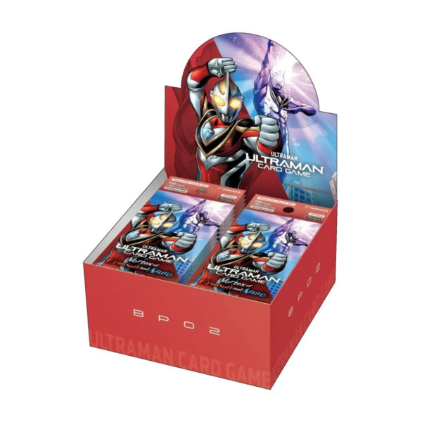 ［未開封カートン］ULTRAMAN CARD GAME 240個入り BP02 Ultraman Card Game Raging Red and Blue BP02 Booster Pack Box