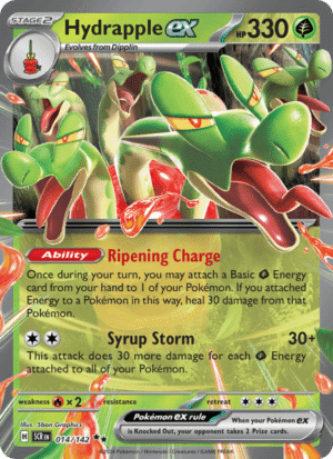 Alternative view of Ready-to-Play Deck: Hydrapple ex / Meganium (60 Cards + Free Sleeves & Deck Box)