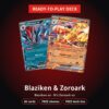 Ready-to-Play Deck: Blaziken ex & N's Zoroark ex (60 Cards + Free Sleeves & Deck Box)