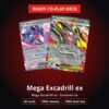 Ready-to-Play Deck: Mega Excadrill ex (60 Cards + Free Sleeves & Deck Box)