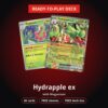 Ready-to-Play Deck: Hydrapple ex / Meganium (60 Cards + Free Sleeves & Deck Box)
