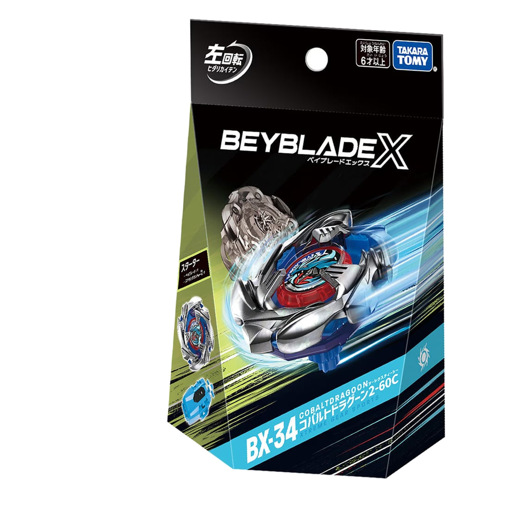 Beyblade X BX-34 Starter CobaltDragoon 2-60C